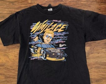 Vintage 90s Rusty Wallace NASCAR Racing T-Shirt, Rusty Wallace Shirt, 90s Nascar Shirt, 90s Nascar Tee, Gift For Father, Gift For Mother