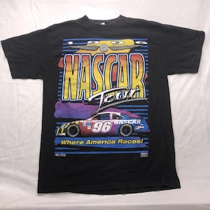 Vintage 1996 NASCAR Tour T-Shirt, 90s Nascar T-Shirt, 90s Nascar Shirt, 90s Nascar Tee, Gift For Father, Gift For Mother