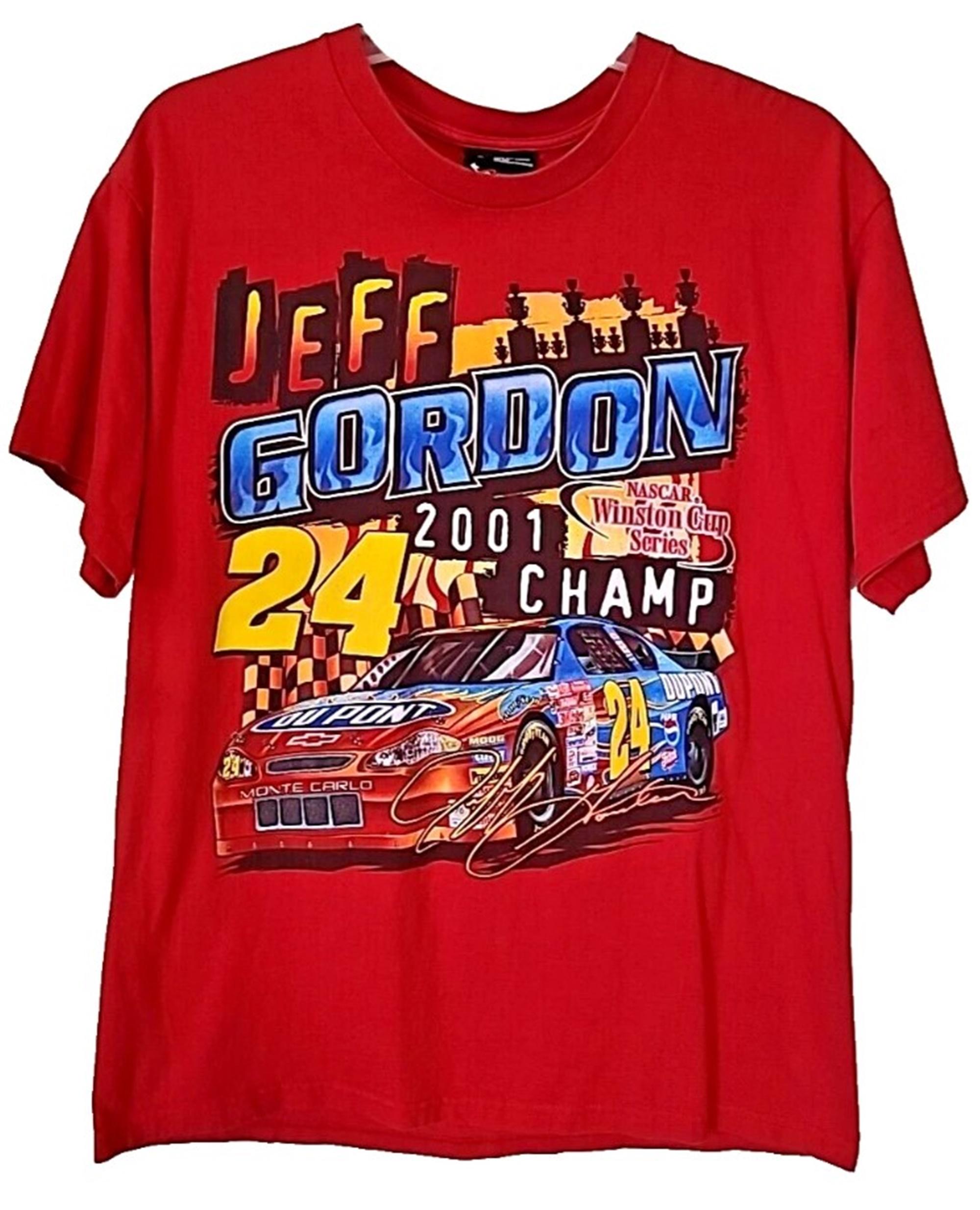Vintage 2001 Jeff Gordon NASCAR Racing T-shirt, Jeff Gordon Shirt