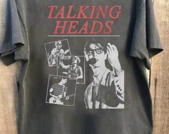 Vintage Talking Heads T-Shirt: More Songs About Buildings and Food, Talking Heads Shirt, Vintage Rock Band Tees, Gift For Her, Gift For Him