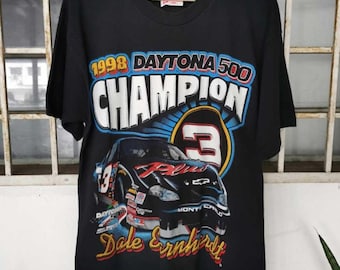 Vintage 1998 DAYTONA 500 Dale Earnhardt NASCAR Racing T-shirt, chemise Dale Earnhardt, chemise Nascar des années 90, cadeau pour père, cadeau pour mère