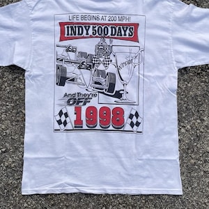 Vintage 1998 IndyCar 500 Racing T-Shirt, Indianapolis 500 Shirt, Indy 500 Racing Shirt, Indianapolis 500 Fan, Indianapolis 500 Tee