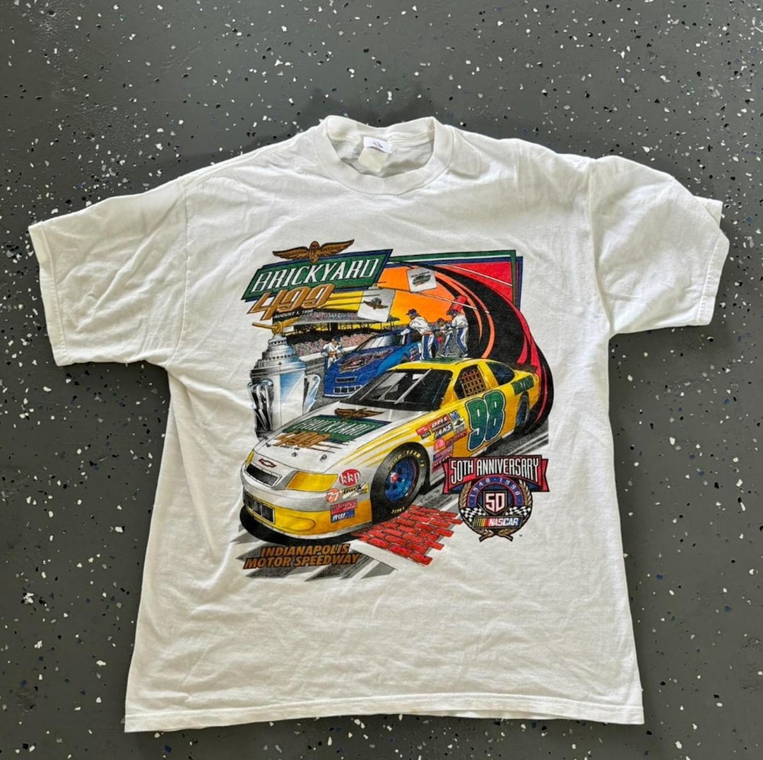 Vintage 1998 Brickyard 400 Racing NASCAR T-shirt, Brickyard 400 ...