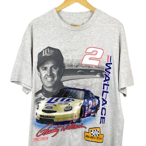 Vintage 90s Rusty Wallace NASCAR Racing T-Shirt, Rusty Wallace Shirt, 90s Nascar Shirt, 90s Nascar Tee, Gift For Father, Gift For Mother