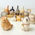Handmade Wooden Cat Figurine,Hand-Carved Wood Cat,Minimalist Cat Ornament,Unique Cat Lover Gift,Mother's Day Gifts product logo