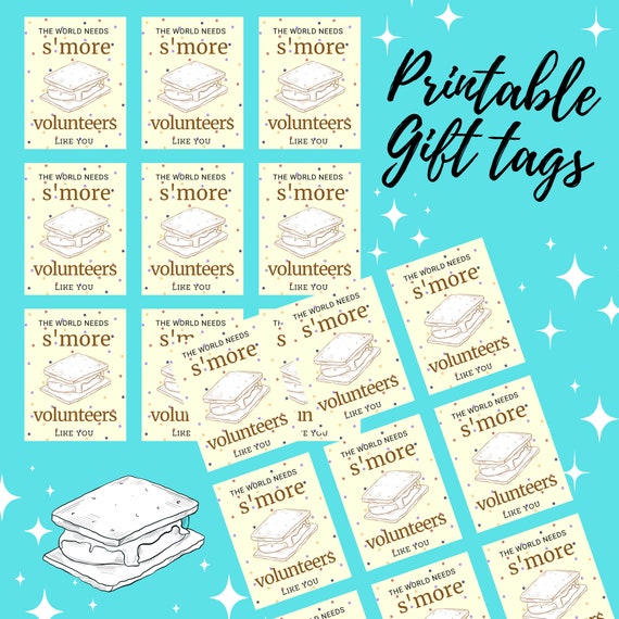 S'mores Gift Tags Volunteer Appreciation Girl Scout Leaders
