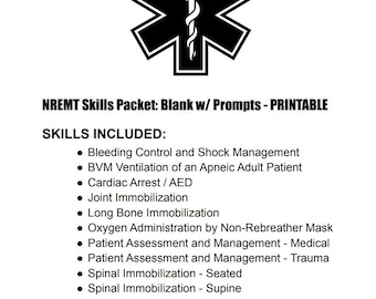 NREMT Skills Packet Study Guide