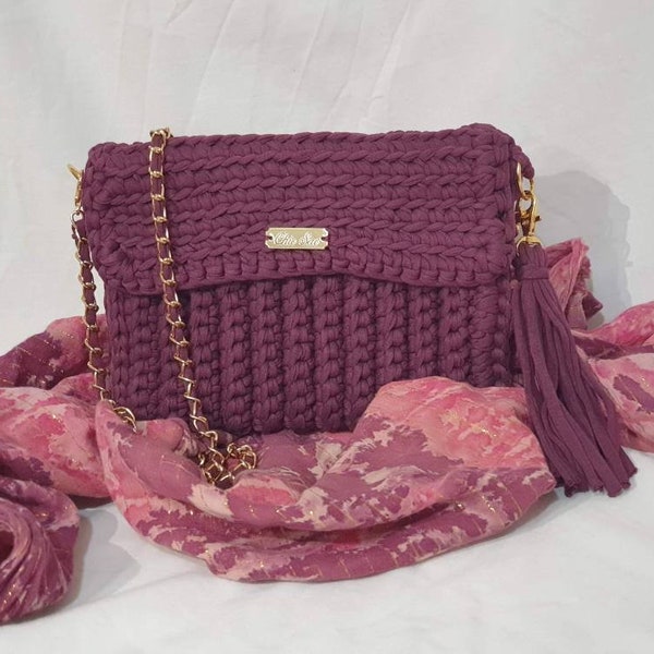 Sac à main femme bandoulière pour au crochet