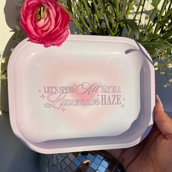Lavender Haze Rolling Tray Pink Rolling Tray Smoke Accessories Cute Smoke Accessories Rolling Tray Set