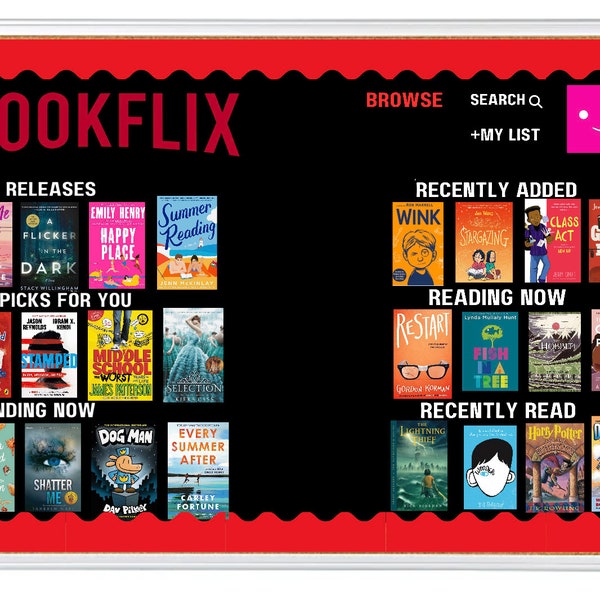 Kit de tableau d'affichage BOOKFLIX