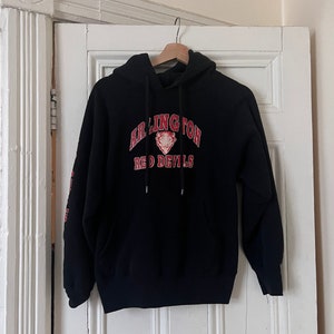 Sweat vintage des diables rouges d&#39;Arlington des années 90