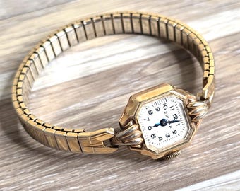 Vintage Bulova Watch Women's 10k Gold Filled