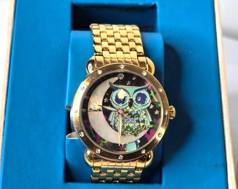 Bertha Ashley MOP Ladies Owl Watch 38mm - Etsy display picture 1