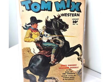 1949 Comic Tom Mix Western No 13 January