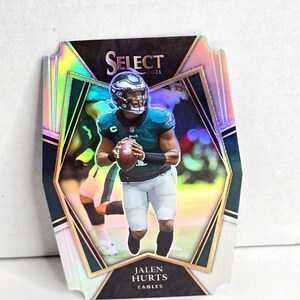 Jalen Hurts Football Card 2021 Panini Select No. 128