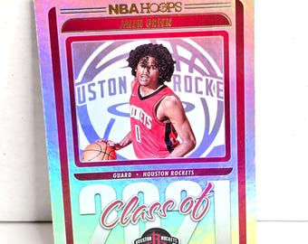 Jalen Green Basketball Card Houston Rockets 2021 Panini Hoops No. 14
