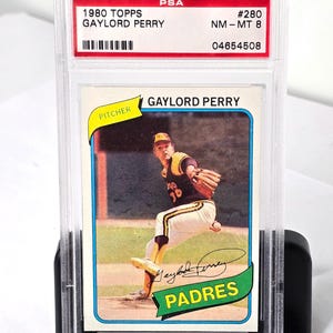 Gaylord Perry Baseball Card 1980 Topps Padres PSA Mint Grade