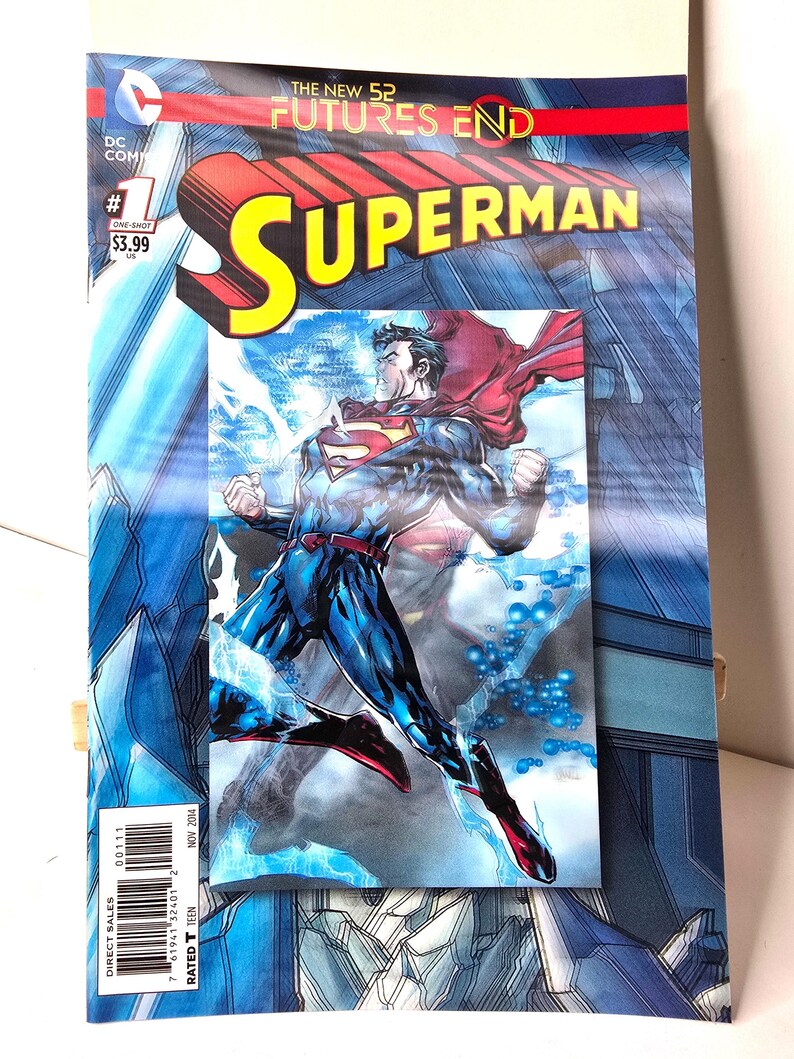 3D Superman DC Comic November 2014 the New 52 Futures End - Etsy