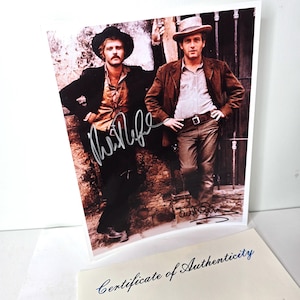 Robert Redford Paul Newman Signed Photo Butch Cassidy and the Sundance Kid