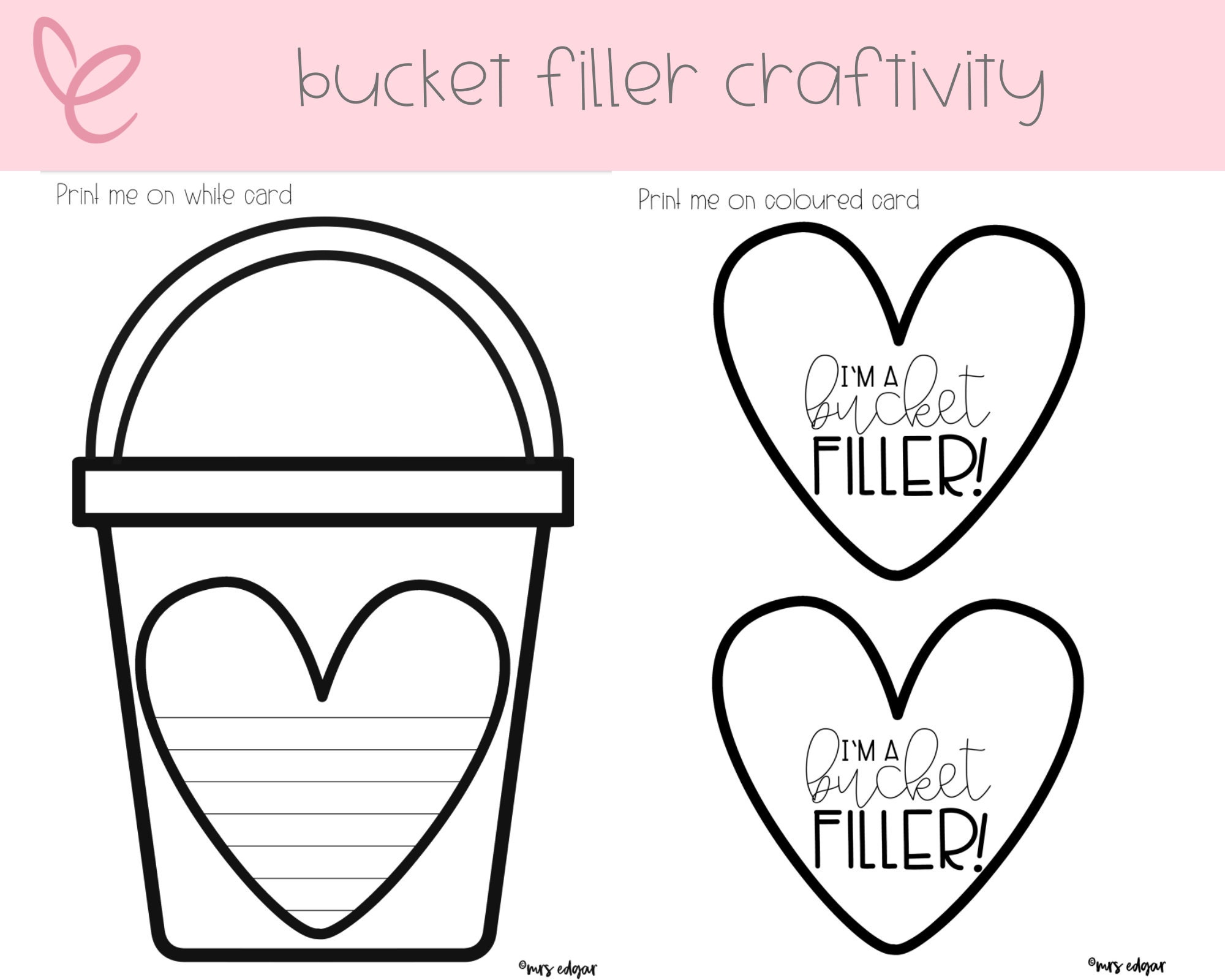 bucket-filler-craft-activity-teacher-worksheets-digital-etsy