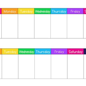 Days of the Week Schedule Cards Visual Timetable Routine Cards Visual ...