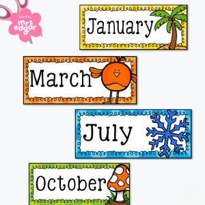 Months of the Year: Australian Seasons | Australian seasons | year display | classroom calendar | seasons chart | months poster