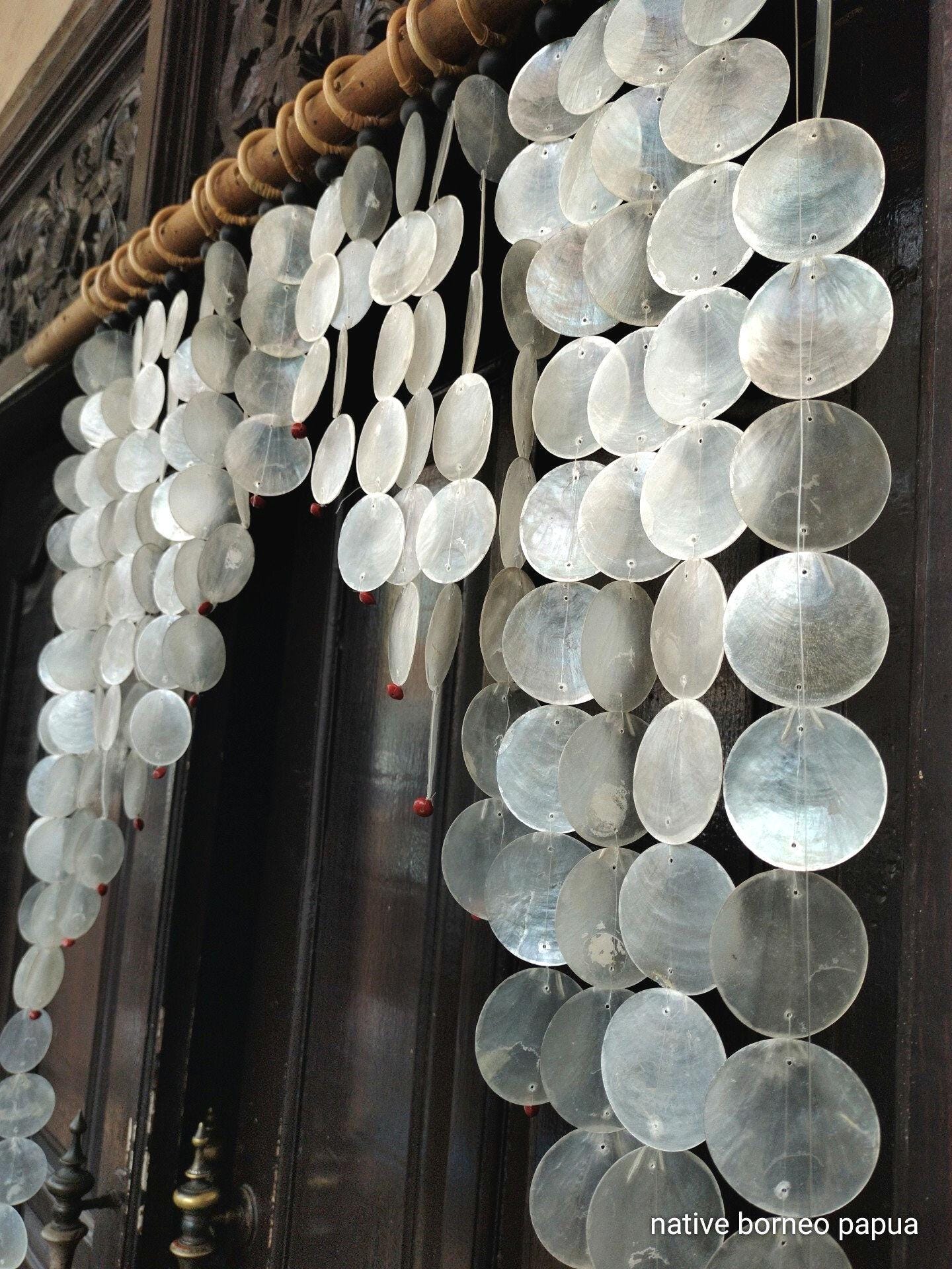 Capiz Shell Curtain: 19 Strand Boho Doorway Divider - Etsy