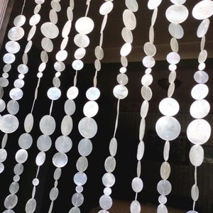 2,3,4,5,6 Handmade Decorative Curtains: Boho Doorway Divider, Ocean Breeze Decor