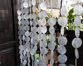 Capiz shell curtains ,Shell Curtain for Doorway: Window Curtains,Ocean Breeze,Shell Door,Boho Garland,Shell Room Divider,Decor, Gifts
