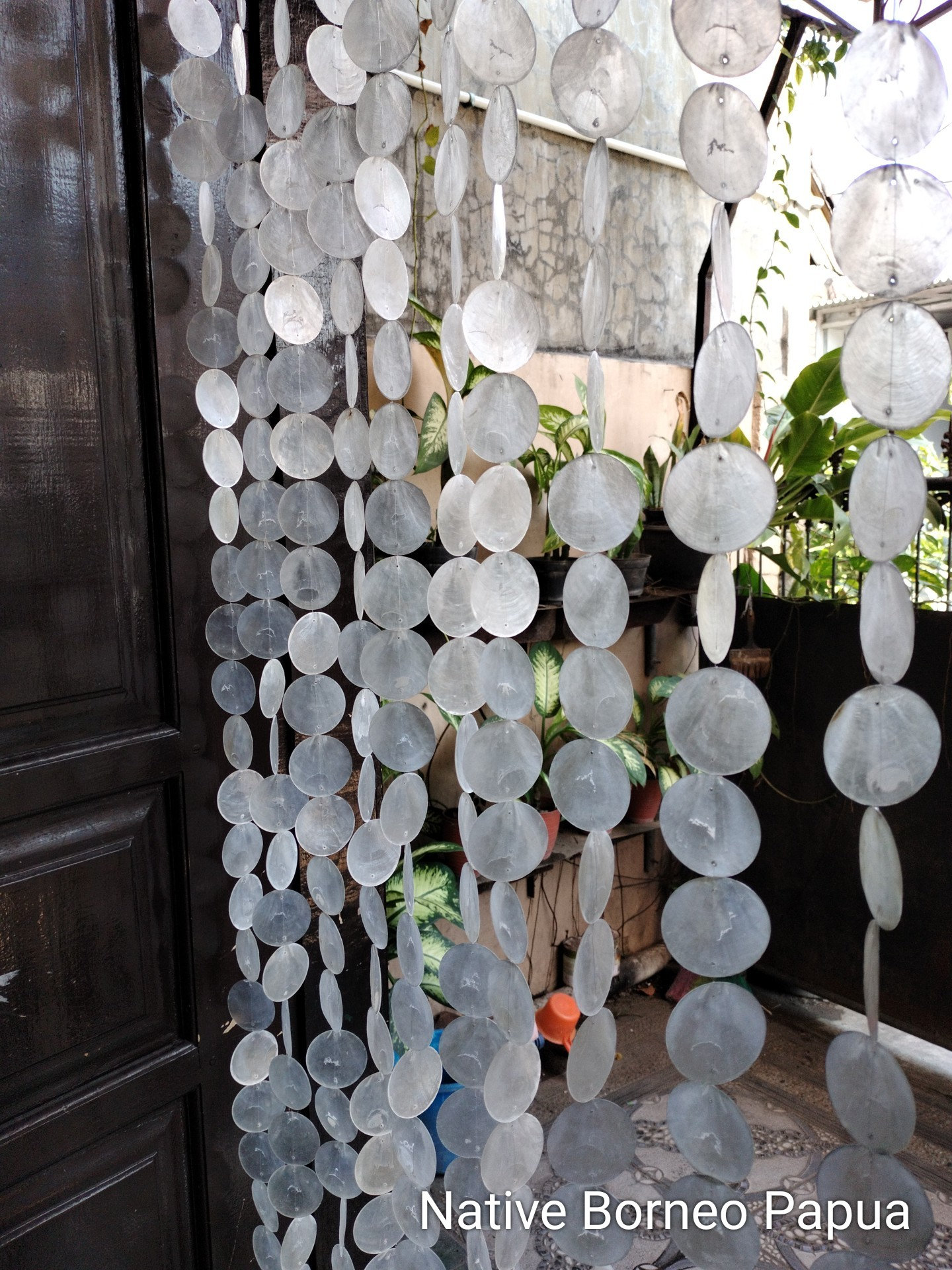 Capiz Shell Curtain: Boho Doorway Divider, Beach Decor. Round - Etsy