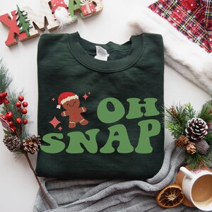 Oh Snap Gingerbread Holiday Unisex Heavy Blend™ Crewneck Sweatshirt