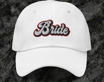 Lucky In Love Bachelorette Party Hat haftowany dla panny młodej i druhen, Las Vegas Casino Themed Bridal Party Dad Hat