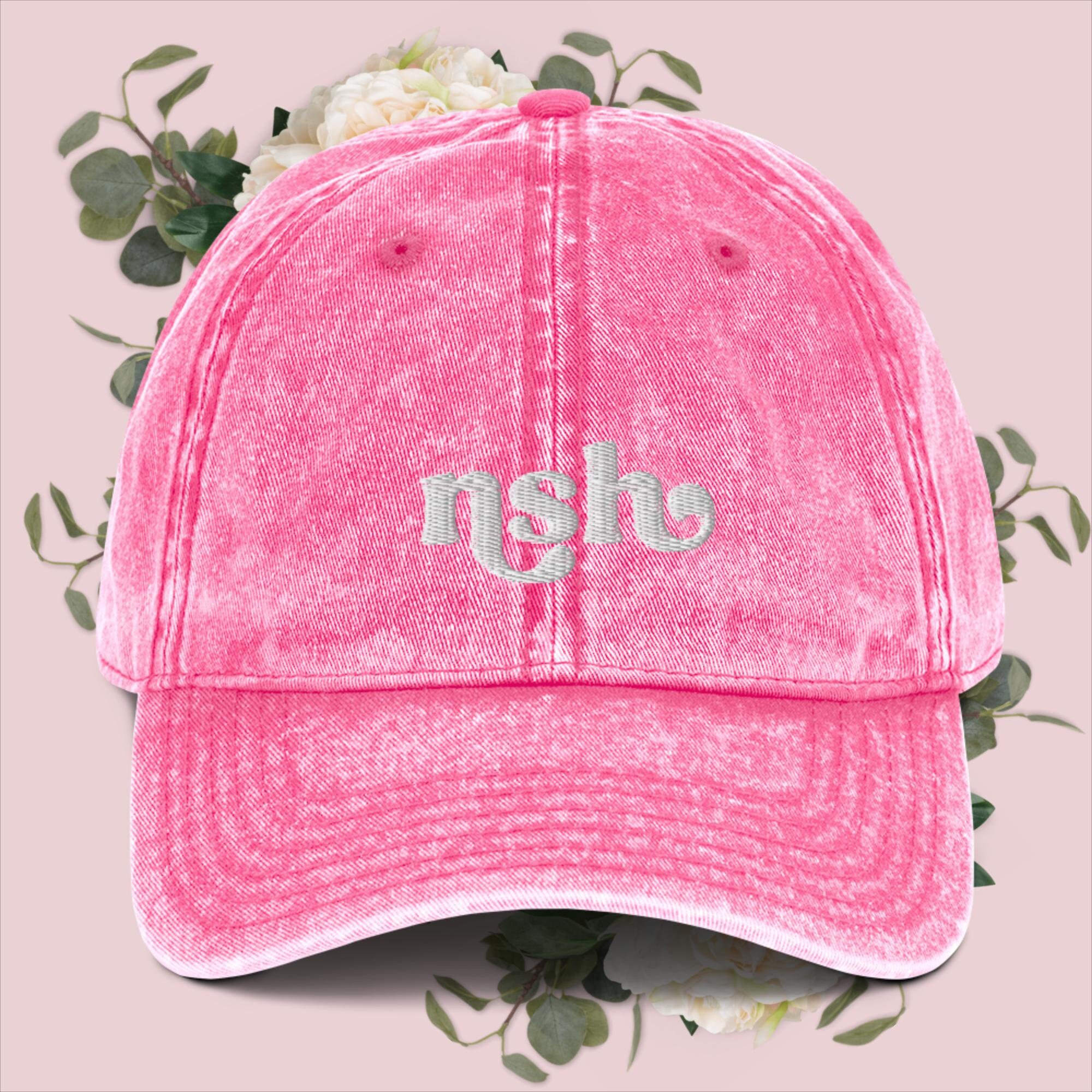 Nashville Pink Satin  Embroidered Hat NEW Nashville Tennessee Hat Cap Strapback Womens Pink Adjustable  main image 2