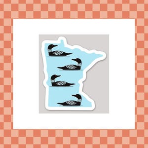 Minnesota Loons Sticker- Minnesota Sticker- Loon Sticker- Loons Sticker- Cute Sticker- Nature Sticker- Sticker
