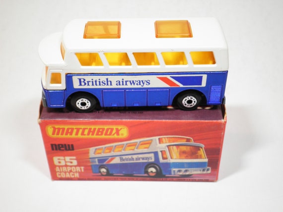 Vintage Matchbox Superfast No 65 Airport Coach, British Airways