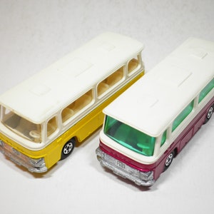 Matchbox Superfast No. 12 Setra Coach, 2  color variants, Like New NO Box, Lesney, Vintage, Made in England