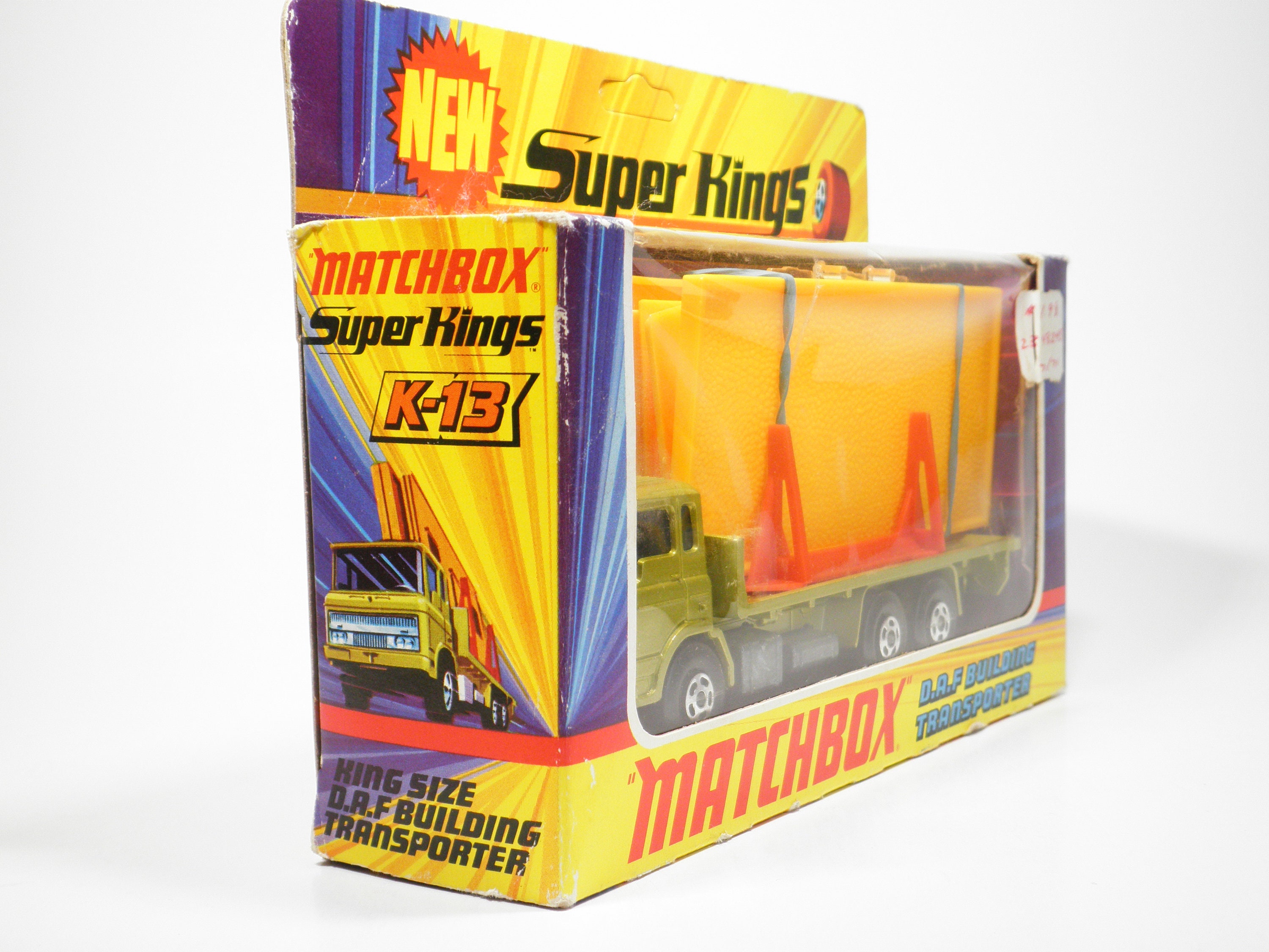 Matchbox Cars Super Kings K-13 DAF Building Transporter Vintage
