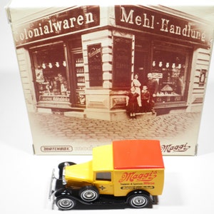 Matchbox Models of Yesteryear, No Y-22 1930 Model A Ford, Maggi Livery, Limited Edition Packaging, Mint, Lesney, Vintage, Made in England