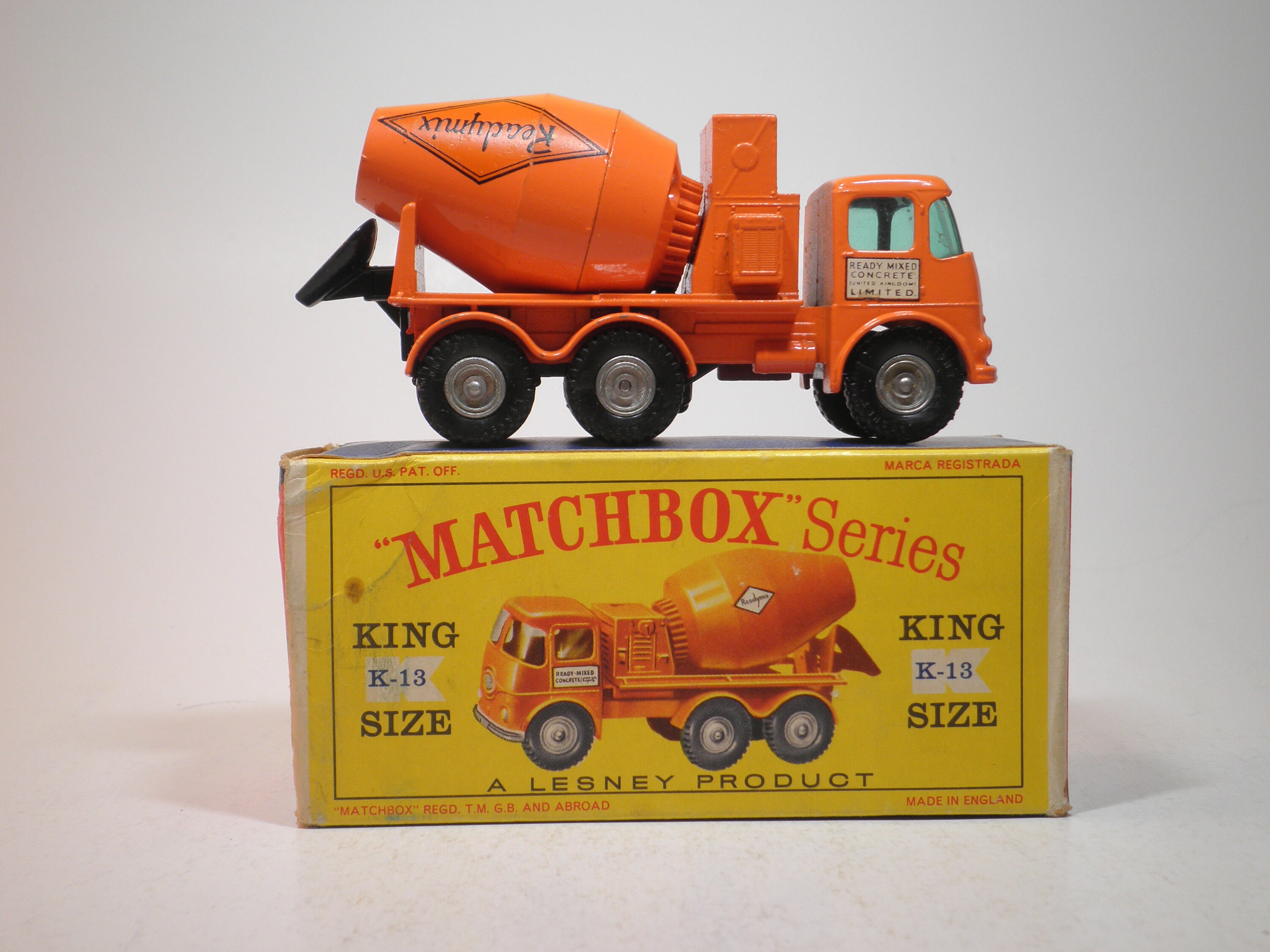 Matchbox Cars King Size K-13 Ready-Mix concrete Truck Brand New in 