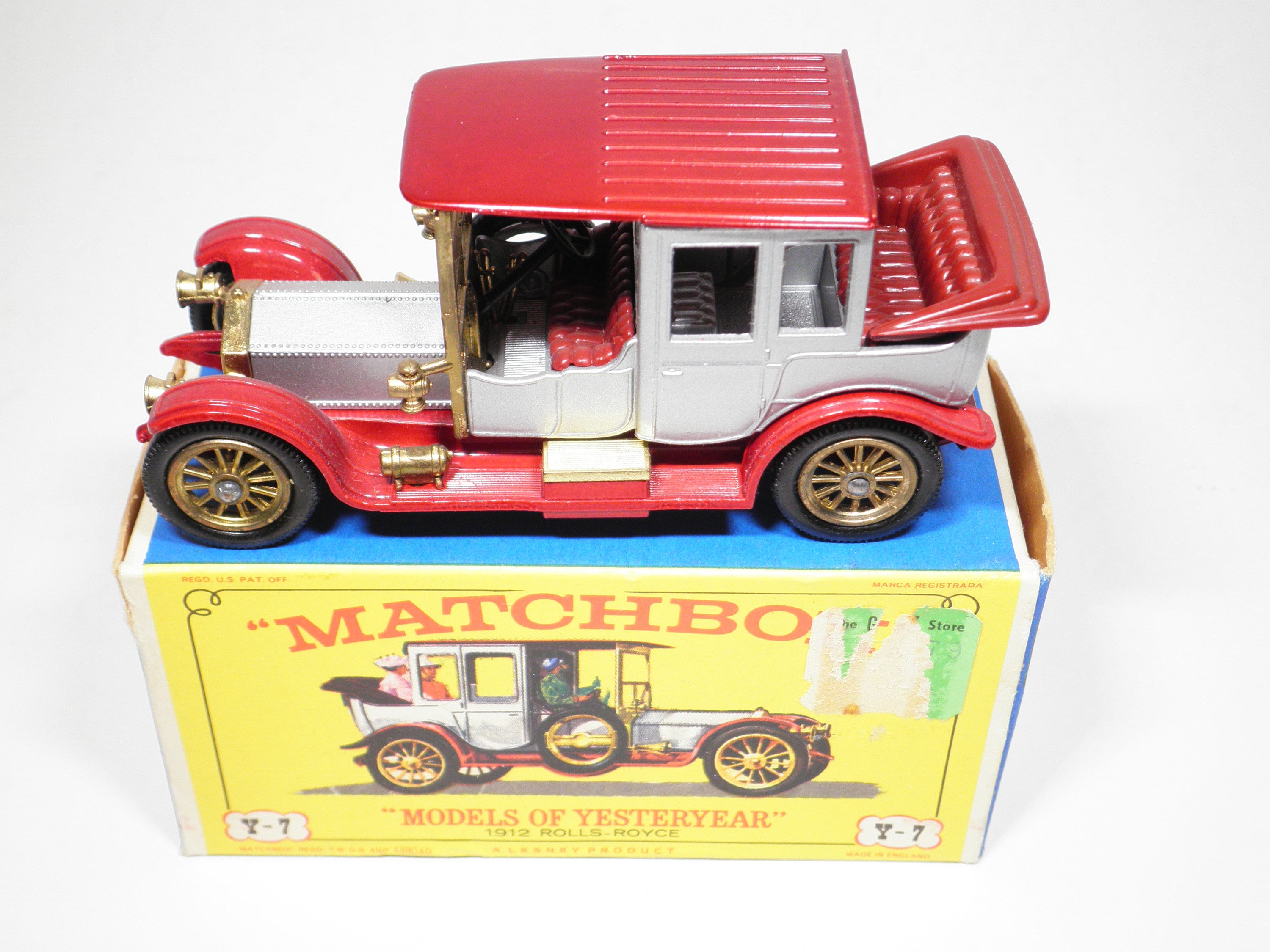 Matchbox Models of Yesteryear, No Y-7 1912 Rolls-Royce, Silver