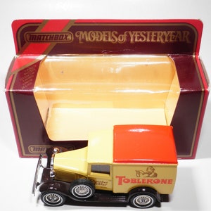 Matchbox Models of Yesteryear, Y-22 1930 Model A Ford Van, &quot;Toblerone&quot;,  Lesney, Vintage, Made in England