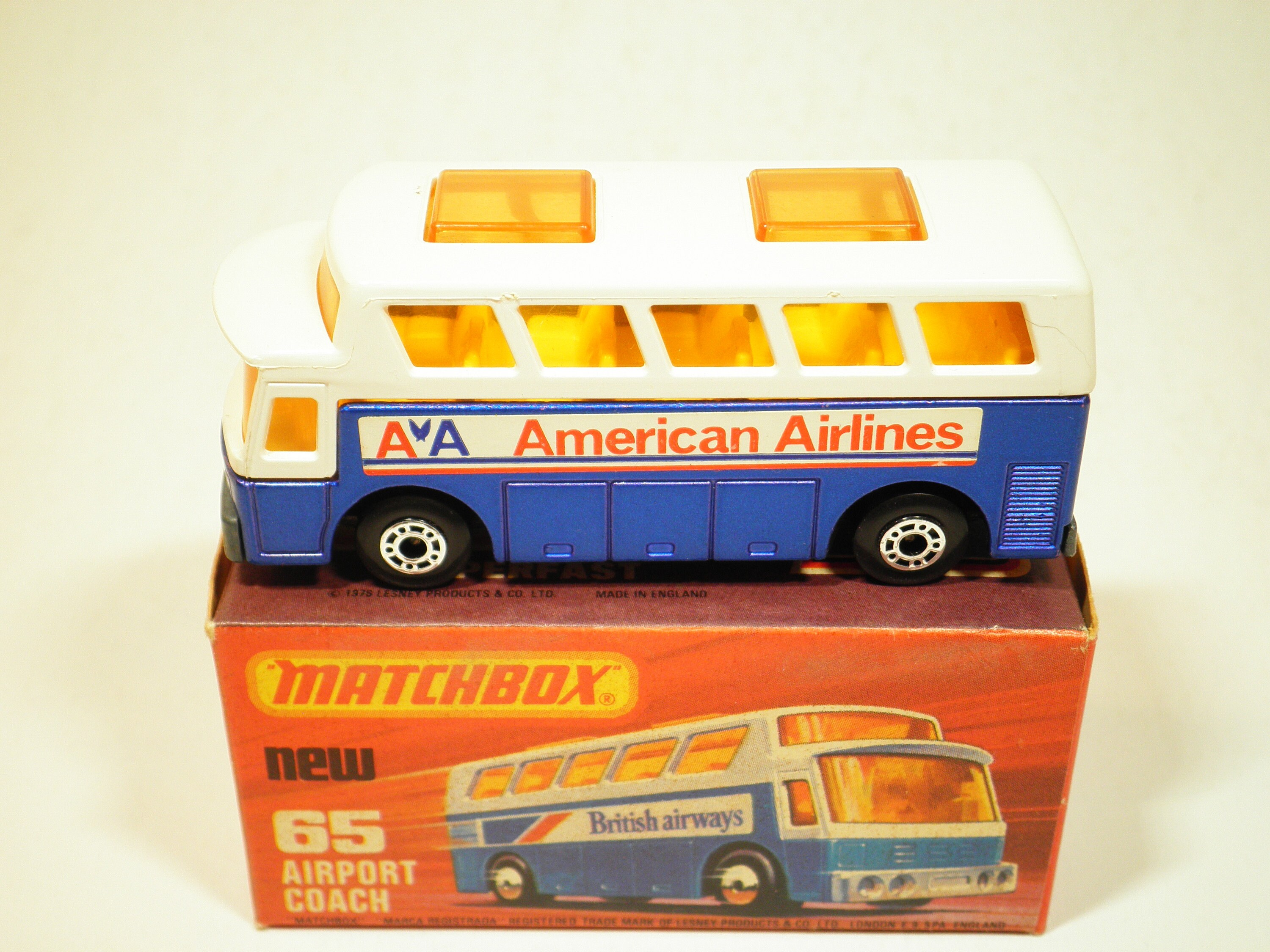 ミニカー MATCHBOX No58 BRITISH EUROPEAN AIRWAYS Vtg Lesney Matchbox No.58 BEA Coach British European Airways
