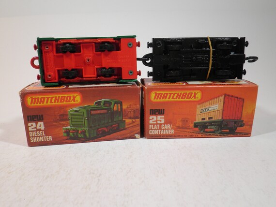 Matchbox Superfast No 24 & 25 Diesel Shunter and Flat Car