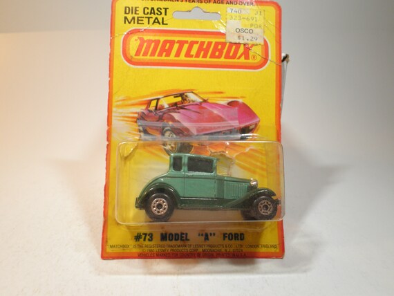 Matchbox Superfast No 73 Model A Ford, Mint on Card, Lesney, Vintage, Made  in England