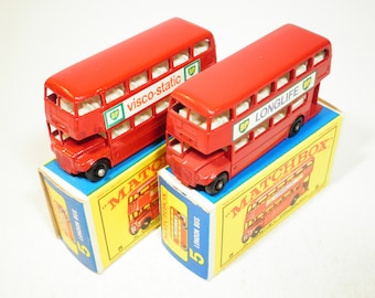 MATCHBOX No.5 LONDON BUS タイヤsilver 座席無し