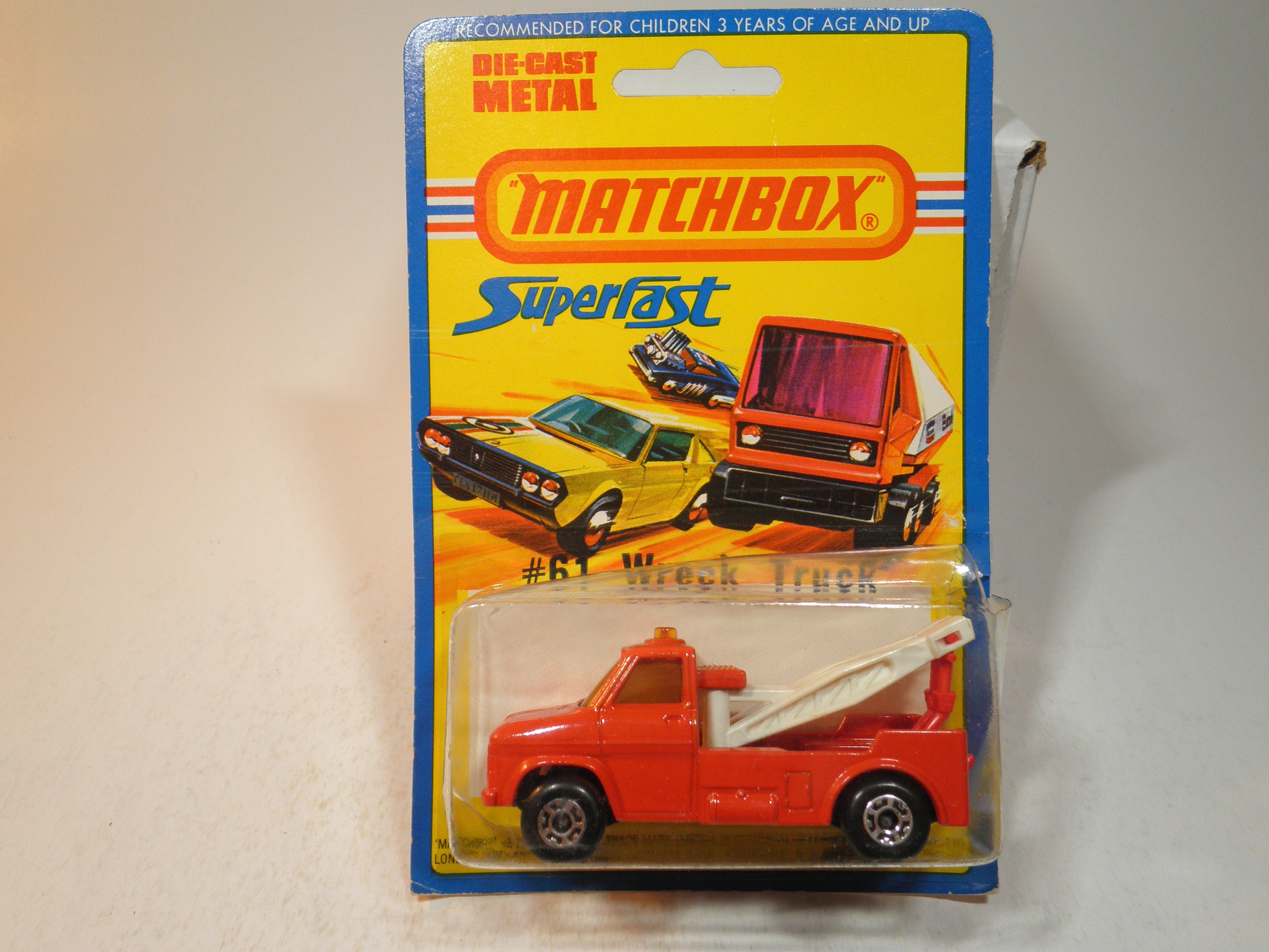 Matchbox Superfast No 61 Wreck Truck, Mint on Card, Lesney, Vintage, Made  in England
