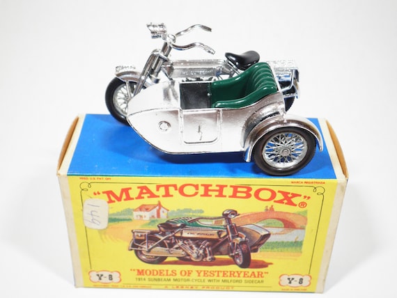 Modelos Matchbox de anta o No Y 8 1914 Sunbeam Motor Cycle con