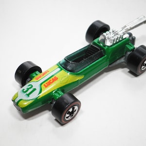 Hot Wheels Redline 1968 Mclaren M6A, Green, USA Base, Original