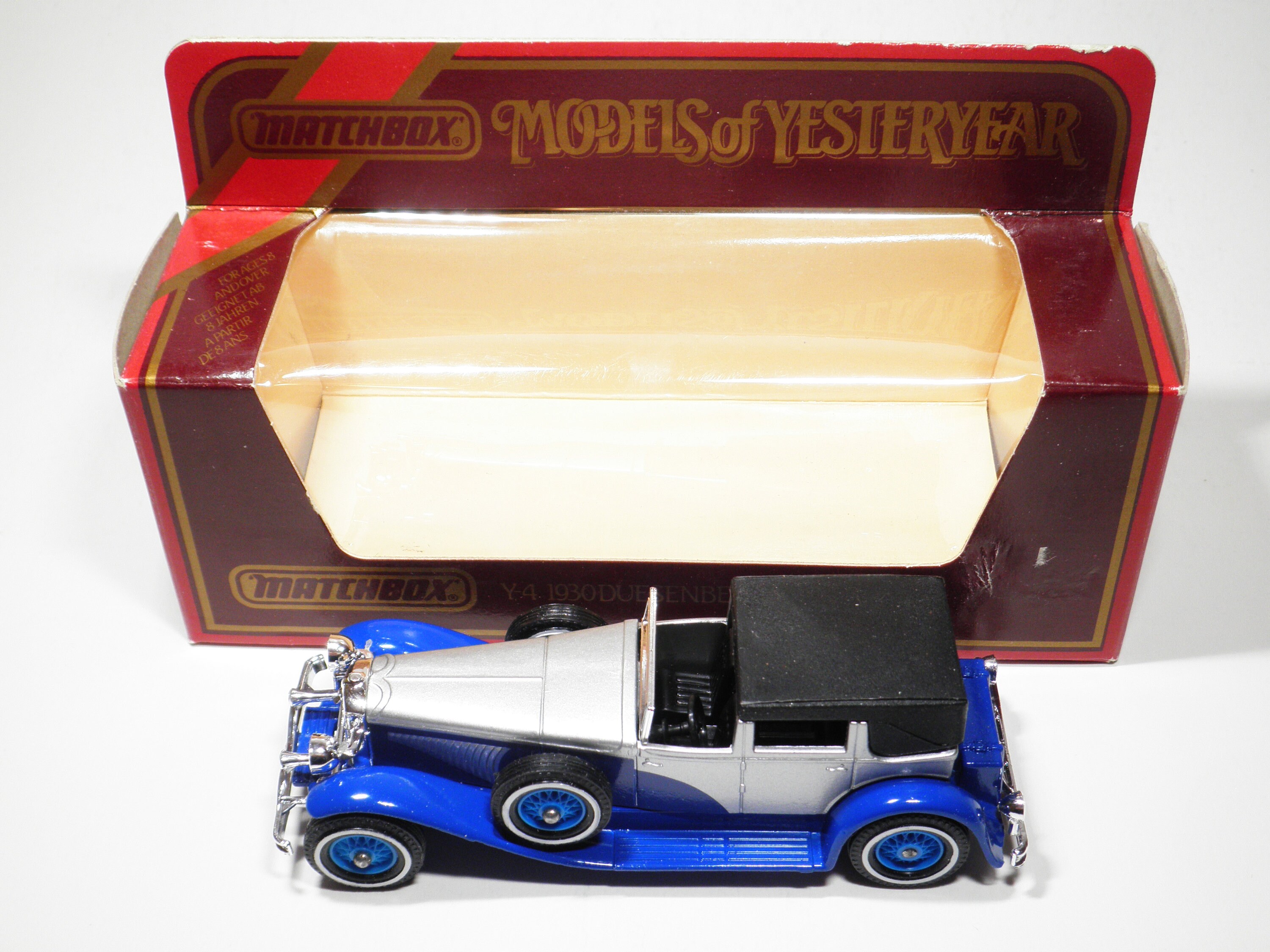 Mod les Matchbox dantan Y 4 1930 Duesenberg Mod le J Bleu Argent