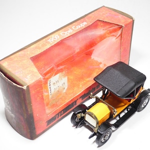 Matchbox Models of Yesteryear, No Y-4 1909 Opel Coupe, Orange Variant, Mint with Original H Box, Lesney, Vintage, Made in England